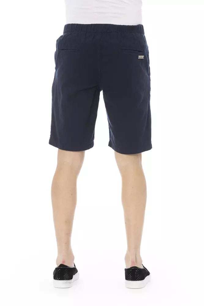 Baldinini Trend Blue Cotton Men Bermuda Short