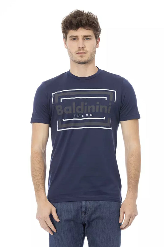 Baldinini Trend Blue Cotton Men's T-Shirt