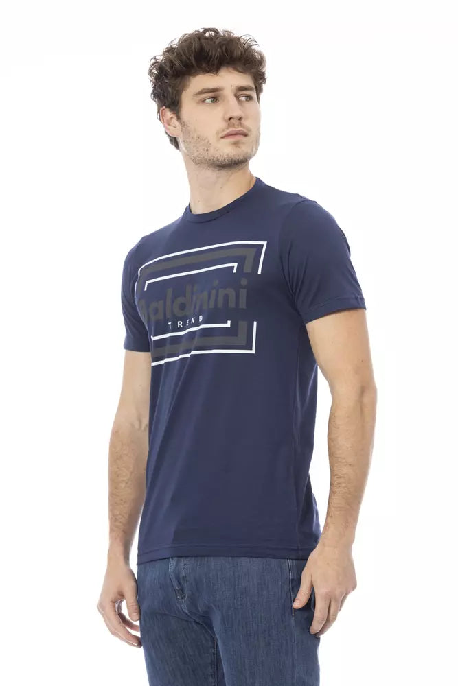 Baldinini Trend Blue Cotton Men's T-Shirt