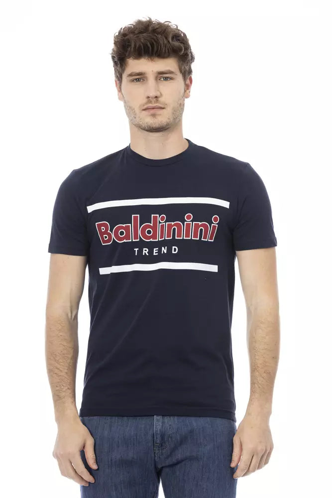 Baldinini Trend Blue Cotton Men T-Shirt