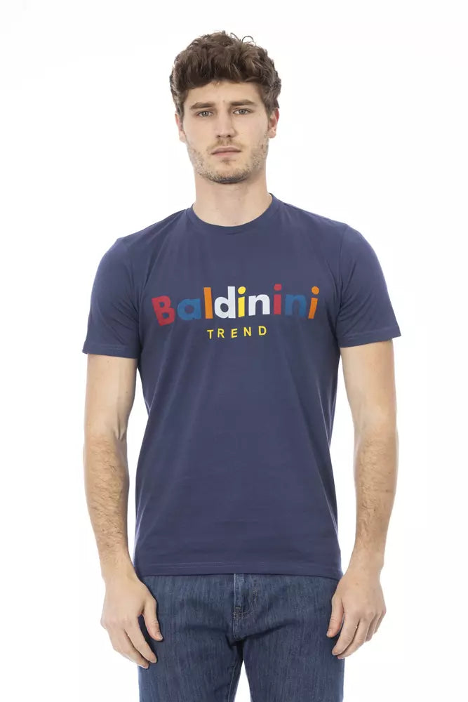 Baldinini Trend Blue Cotton Men T-Shirt