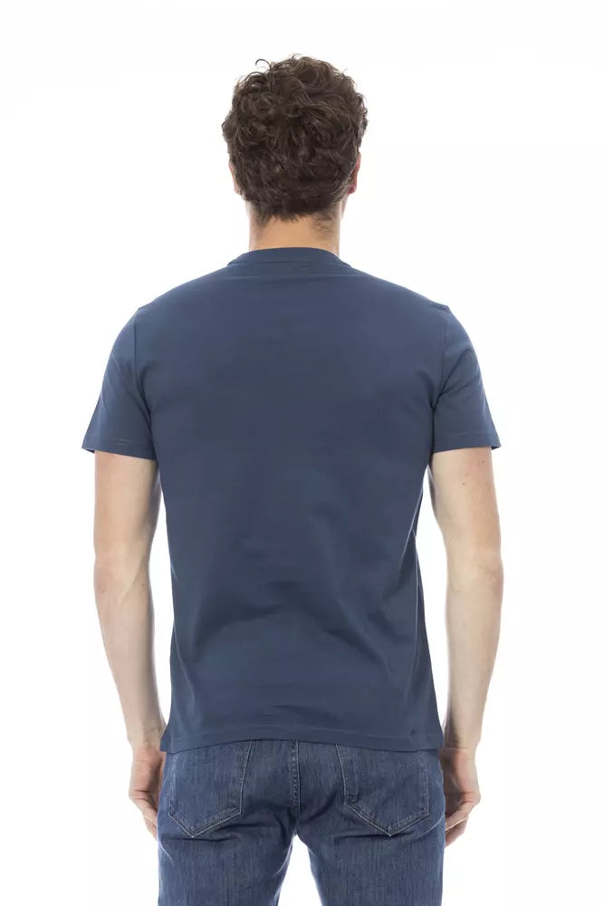 Baldinini Trend Blue Cotton Men's T-Shirt