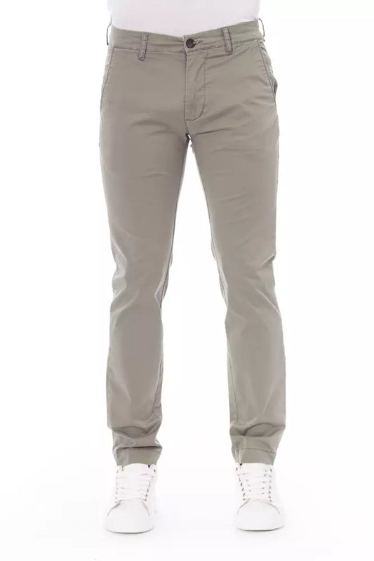 Baldinini Trend Beige Cotton Men Chino Pants