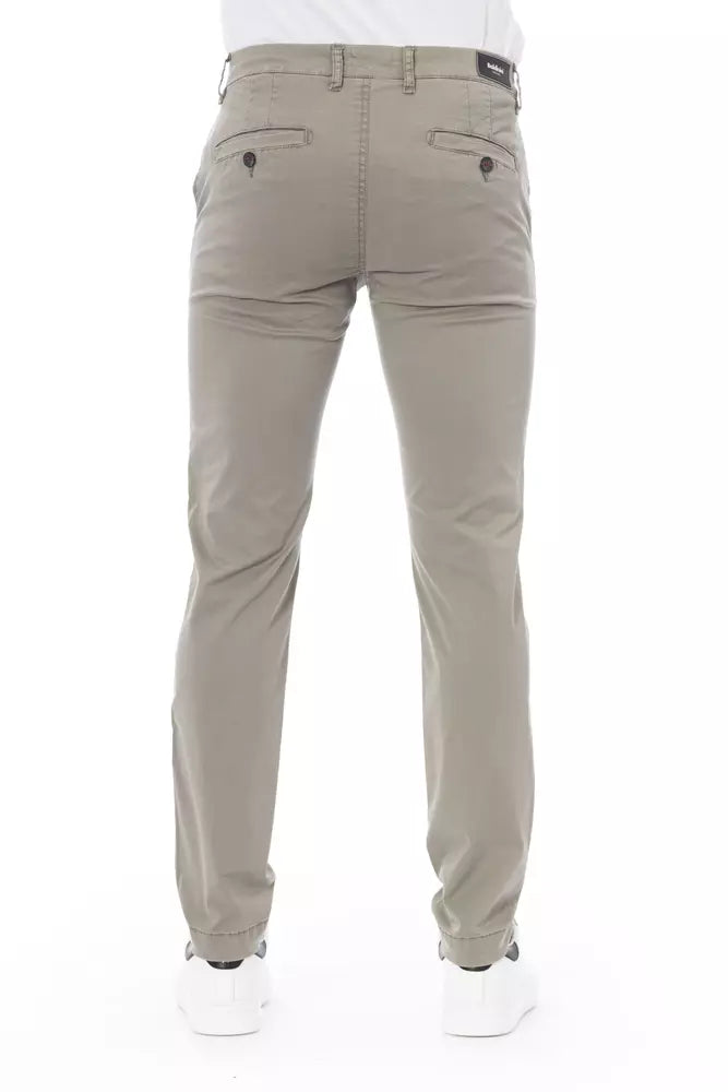 Baldinini Trend Beige Cotton Men Chino Pants