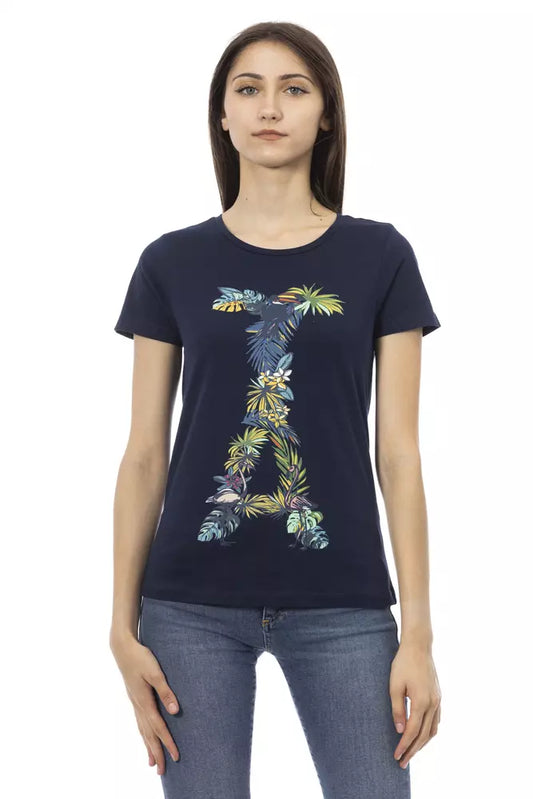 Trussardi Action Blue Cotton Women Top