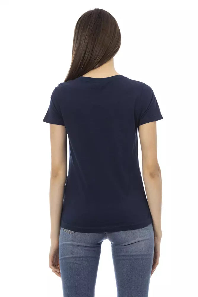 Trussardi Action Blue Cotton Women Top