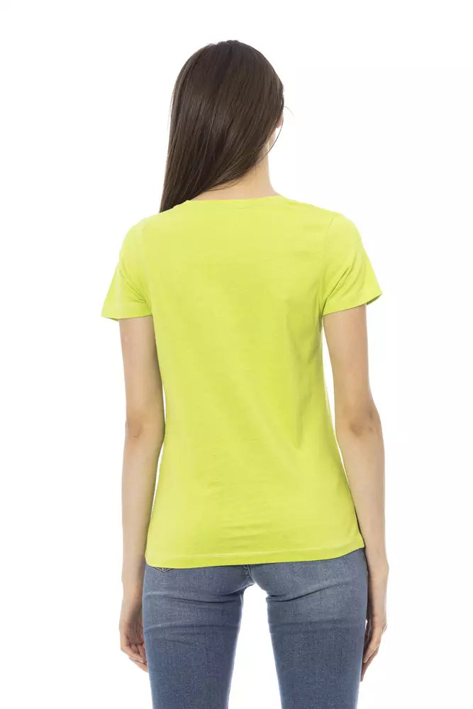 Trussardi Action Green Cotton Women T-Shirt