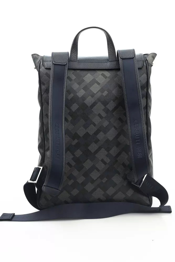 Cerruti 1881 Blue PVC Men Backpack