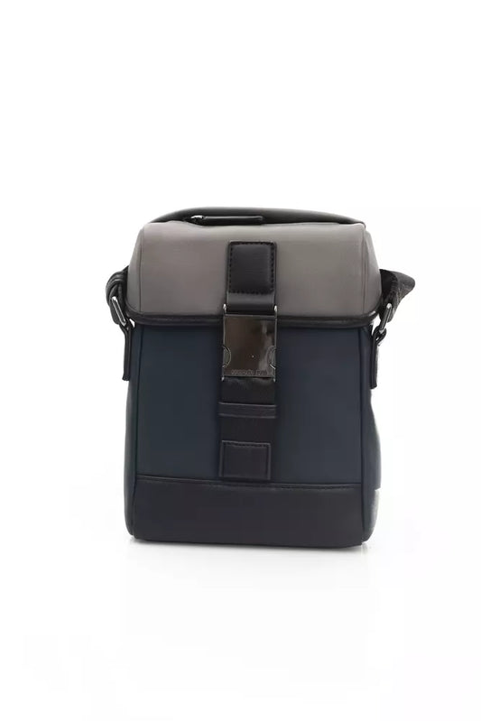 Cerruti 1881 Blue Polyurethane Men Messenger Bag