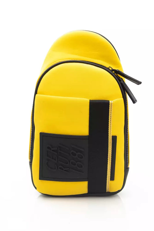 Cerruti 1881 Yellow Polyester Men Backpack