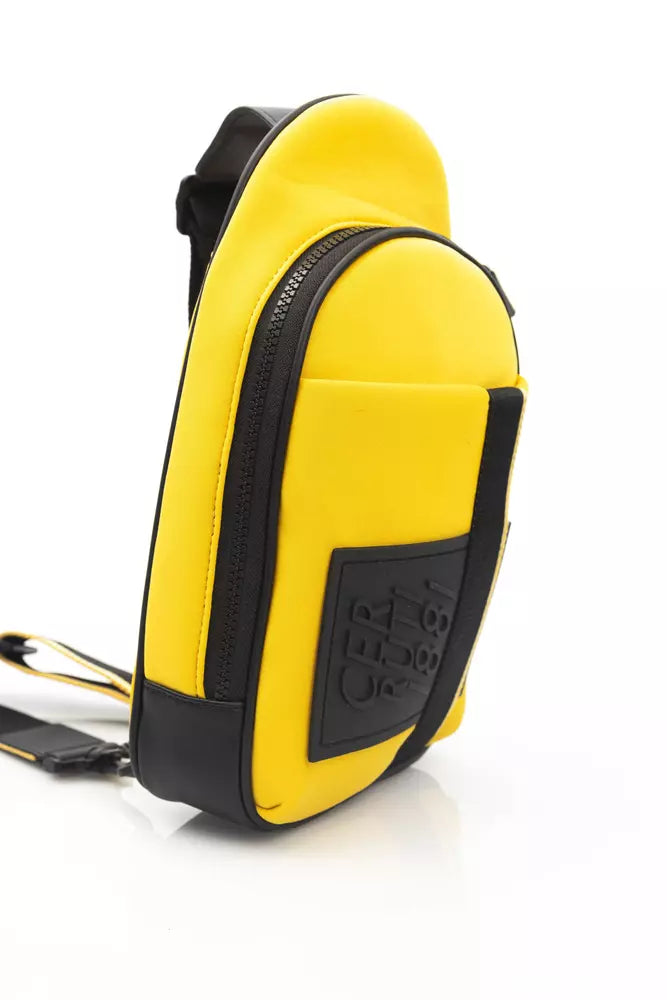 Cerruti 1881 Yellow Polyester Men Backpack