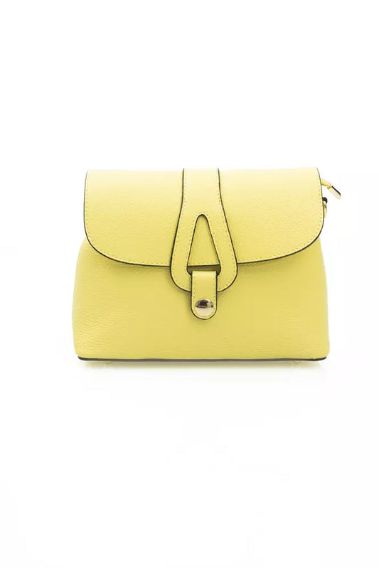 Baldinini Trend Yellow Leather Women Crossbody