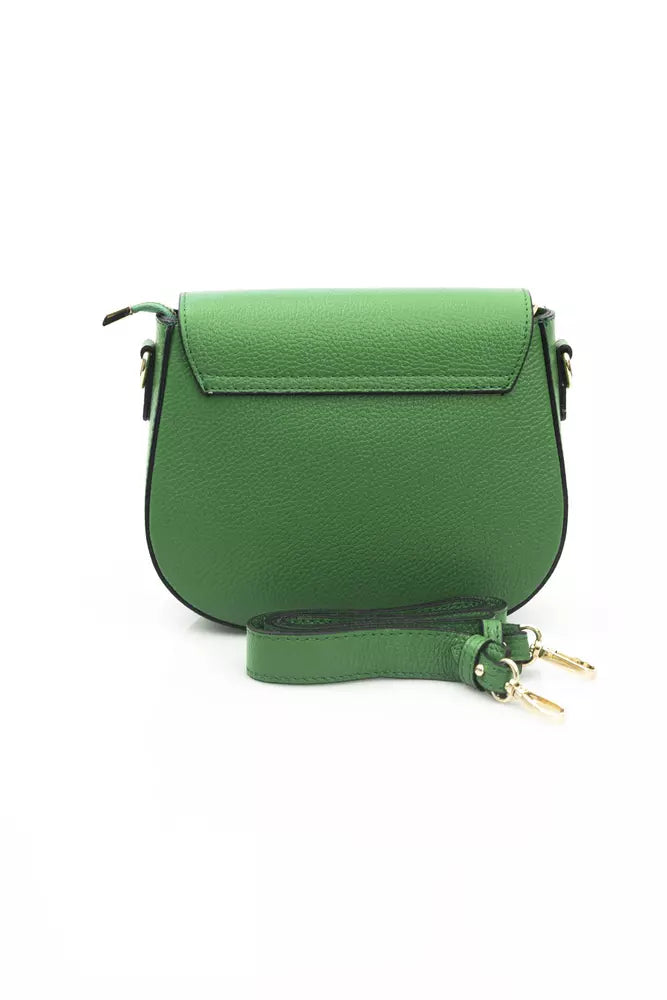 Baldinini Trend Green Leather Women Shoulder Bag