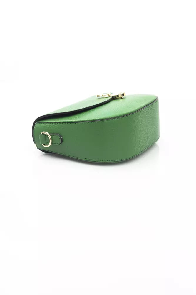 Baldinini Trend Green Leather Women Shoulder Bag