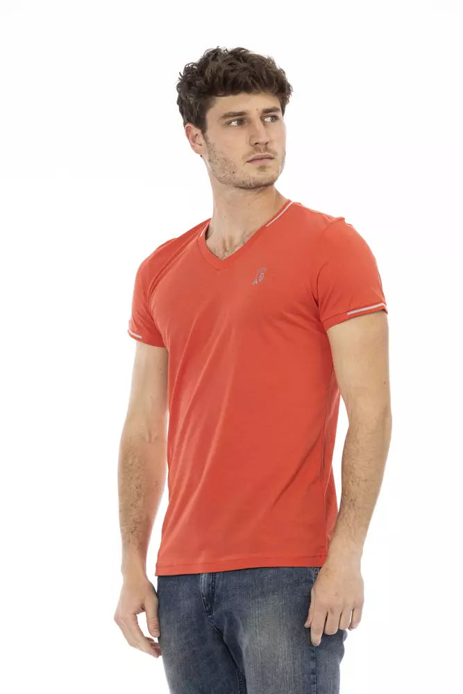 Trussardi Action Orange Cotton Men's T-Shirt