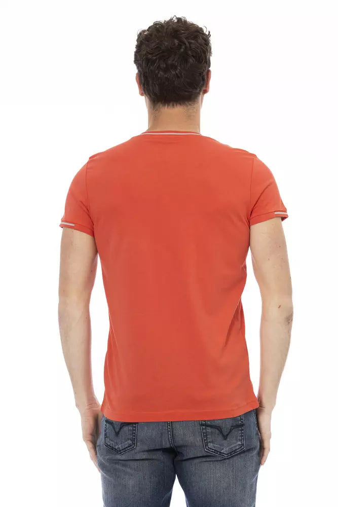 Trussardi Action Orange Cotton Men's T-Shirt