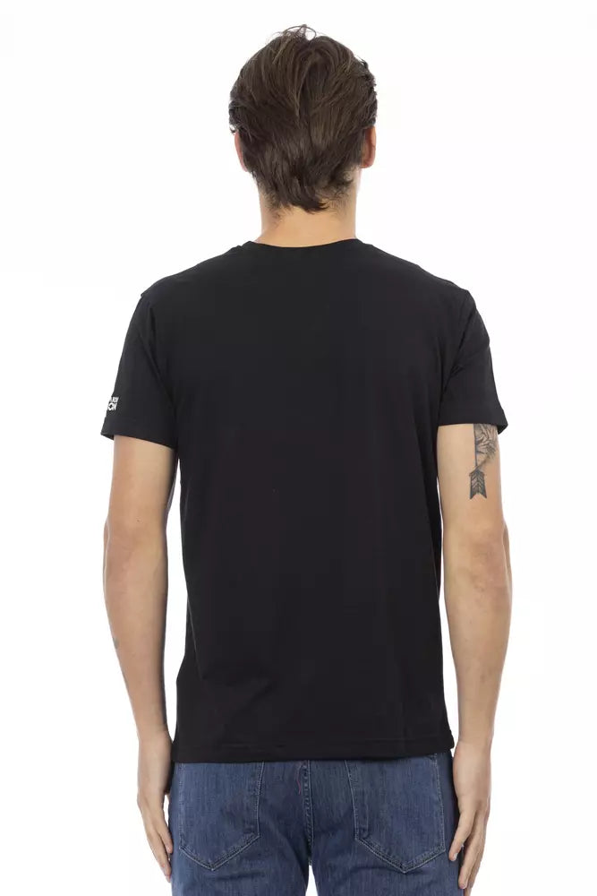 Trussardi Action Black Cotton Men's T-Shirt