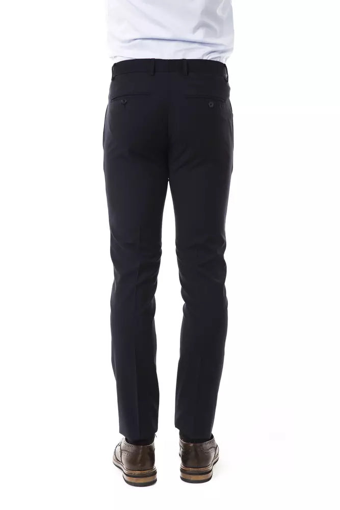 Uominitaliani Gray Wool Men Pants