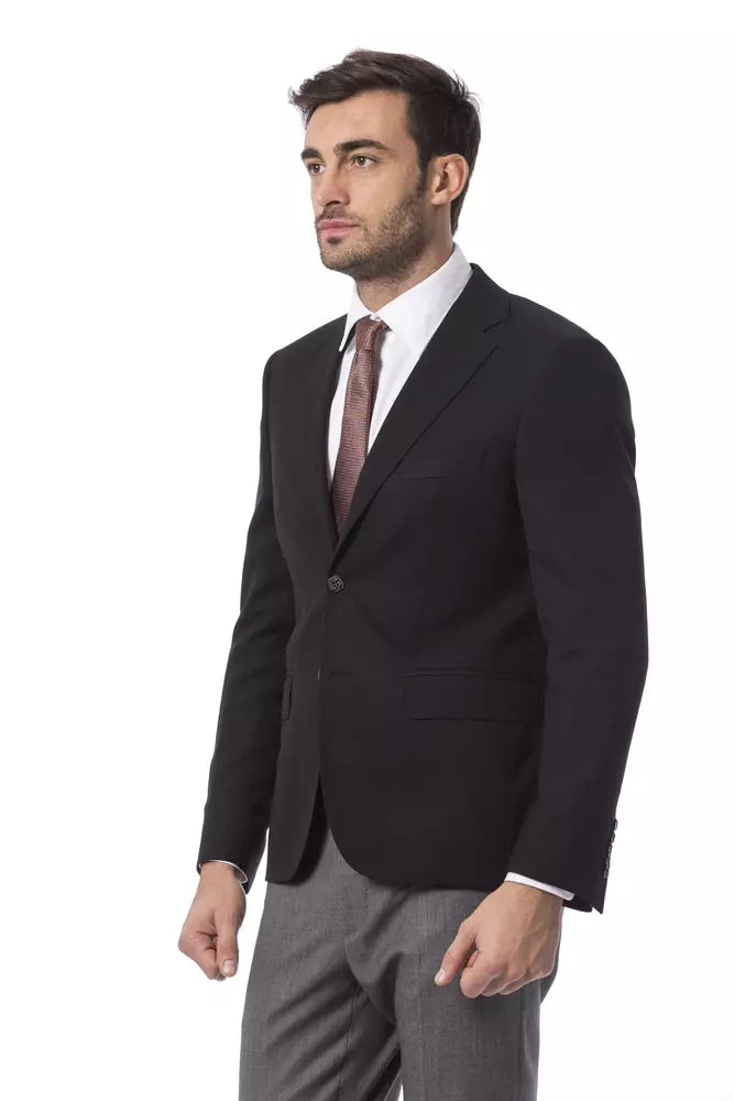 Billionaire Italian Couture Black Wool Men's Blazer