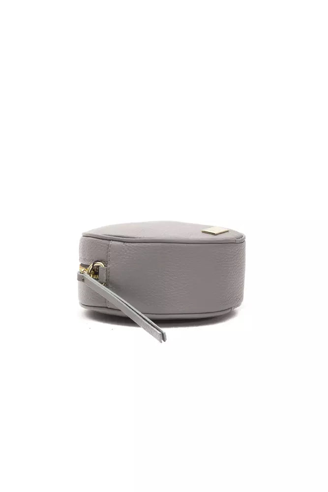 Pompei Donatella Gray Leather Women Crossbody