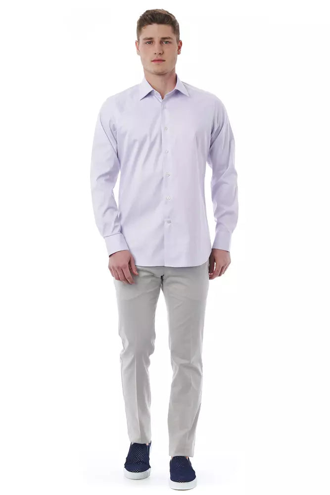 Bagutta Pink Cotton Men Shirt