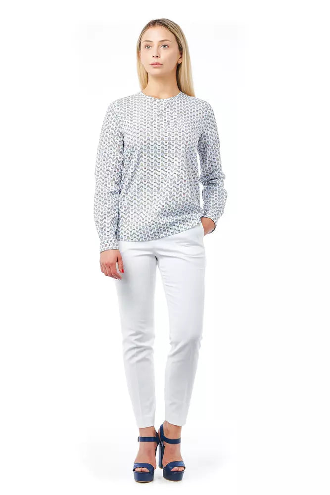 Bagutta White Cotton Women Shirt