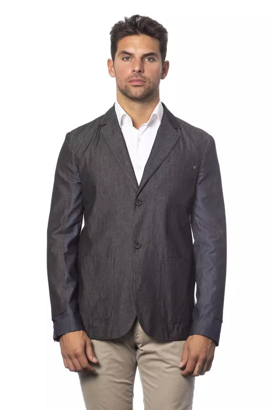 Verri Gray Cotton Men's Blazer