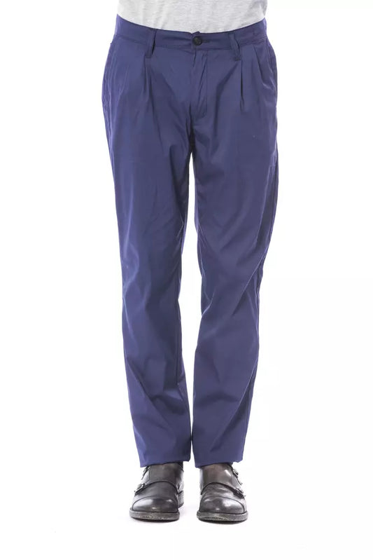 Verri Blue Cotton Men Pant