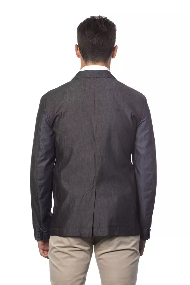 Verri Gray Cotton Men's Blazer