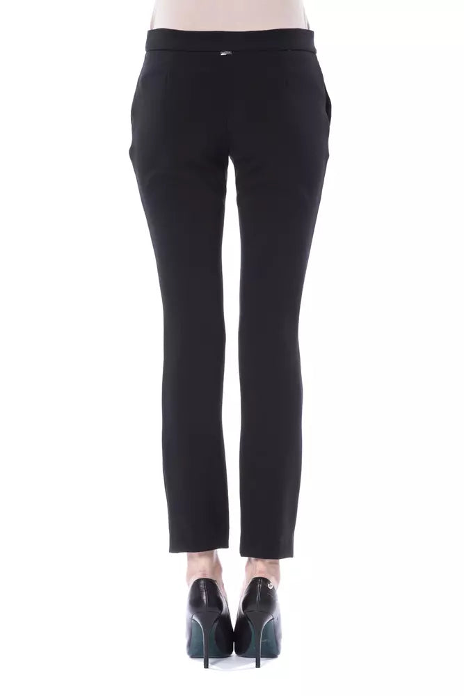 BYBLOS Black Polyester Women Pants