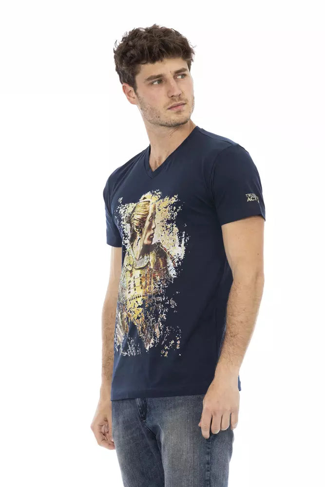 Trussardi Action Blue Cotton Men's T-Shirt