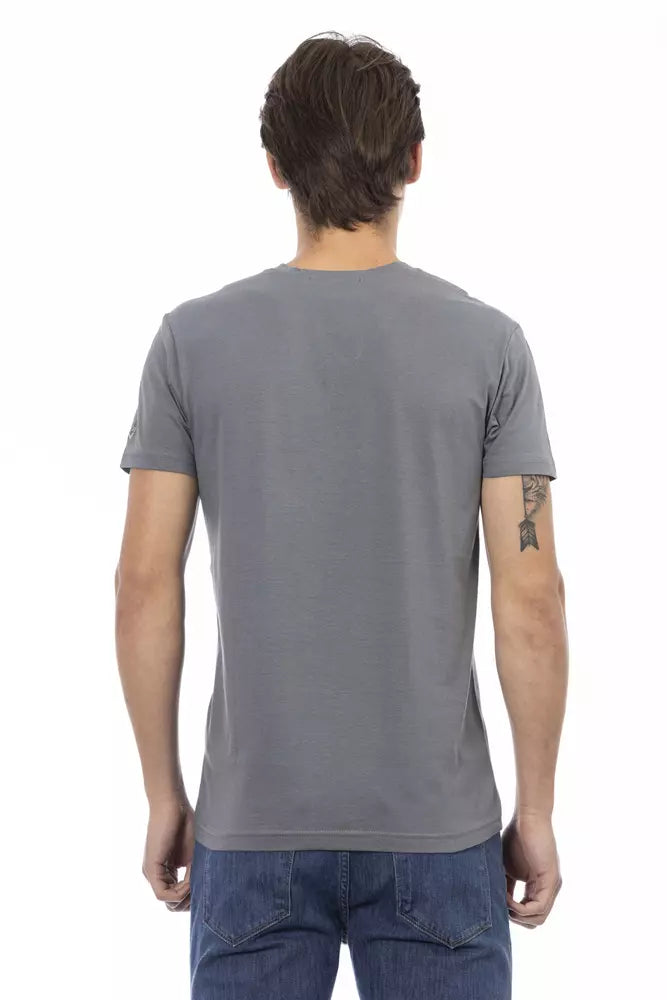 Trussardi Action Gray Cotton Men's T-Shirt