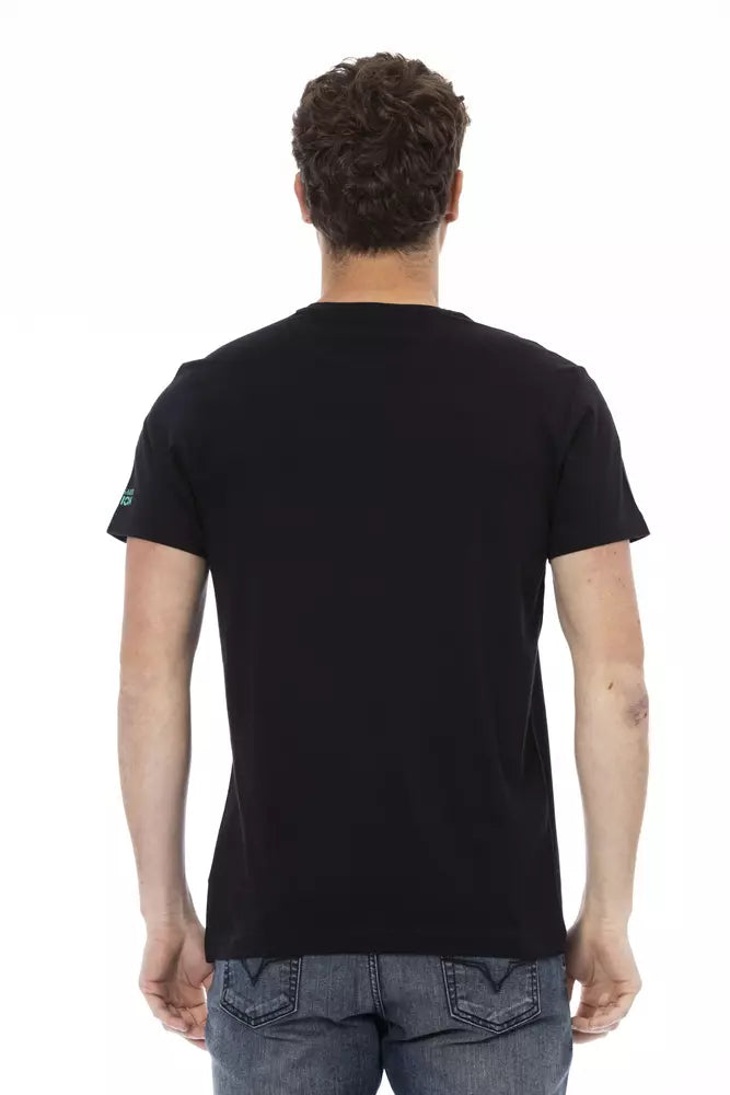 Trussardi Action Black Cotton Men's T-Shirt