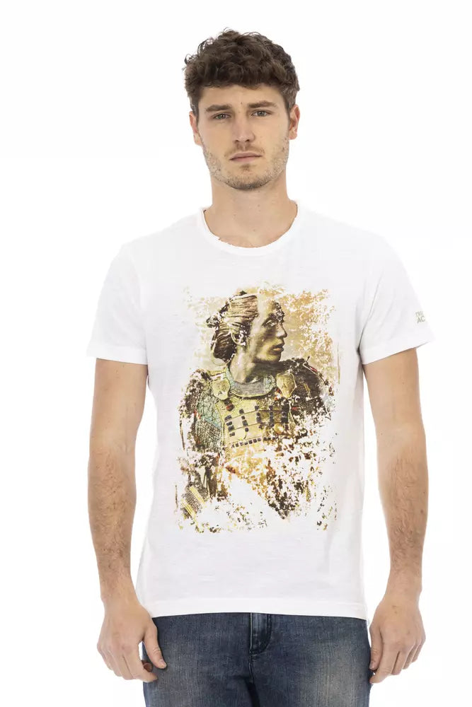 Trussardi Action White Cotton Men TShirt