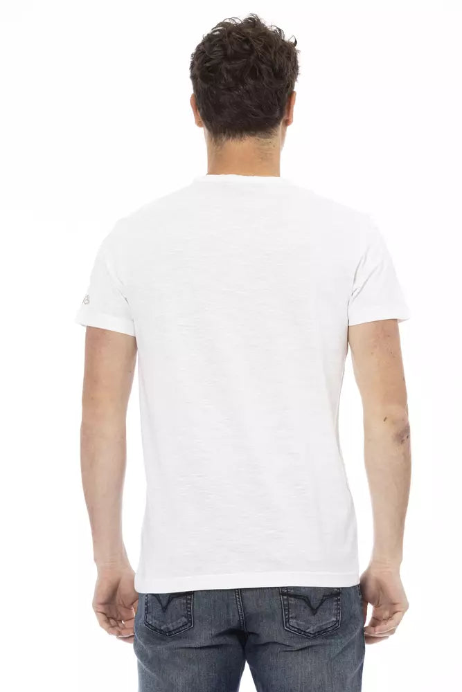 Trussardi Action White Cotton Men TShirt