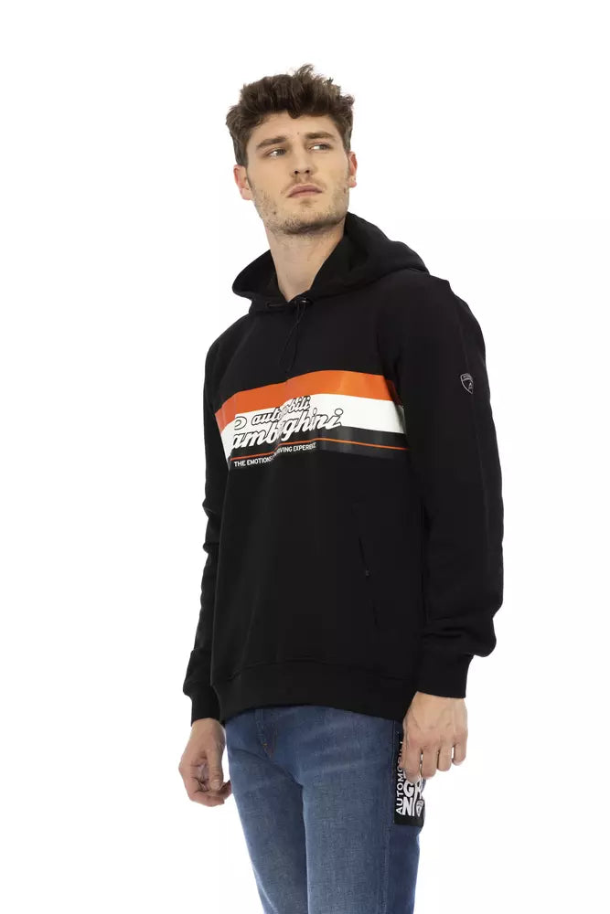 Automobili Lamborghini Black Cotton Men Sweatshirt