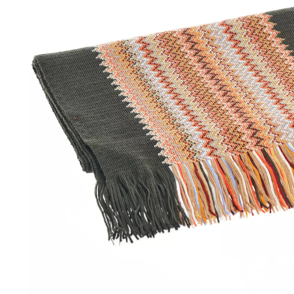 Missoni Multicolor Wool Men Scarf