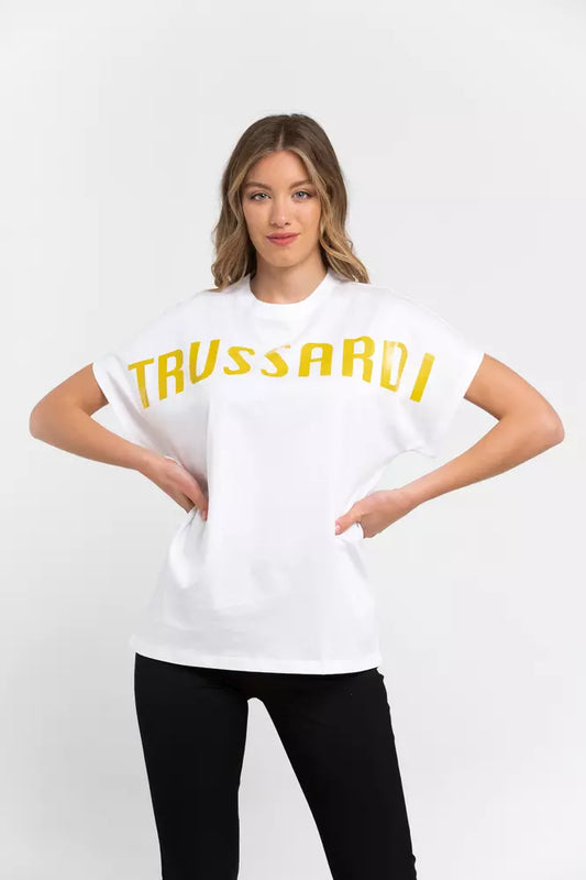 Trussardi White Cotton Women Top