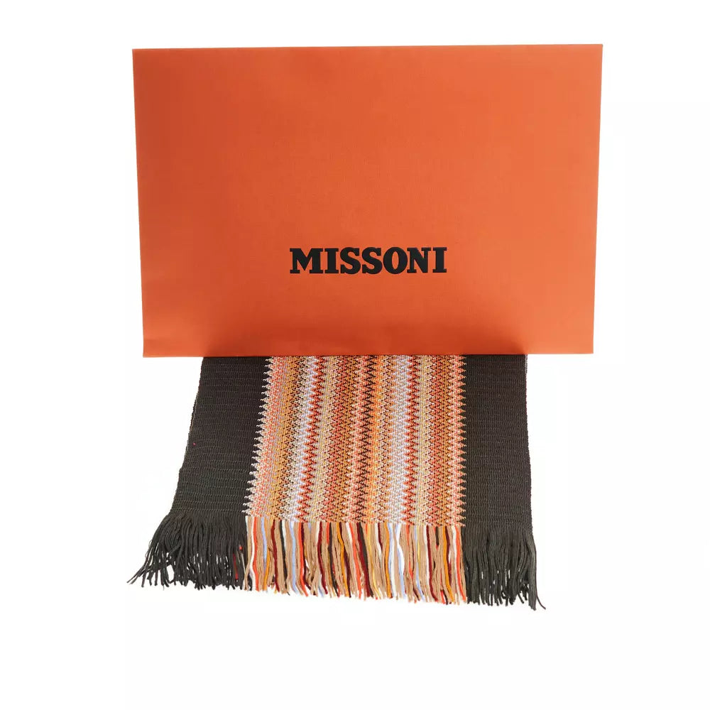 Missoni Multicolor Wool Men Scarf