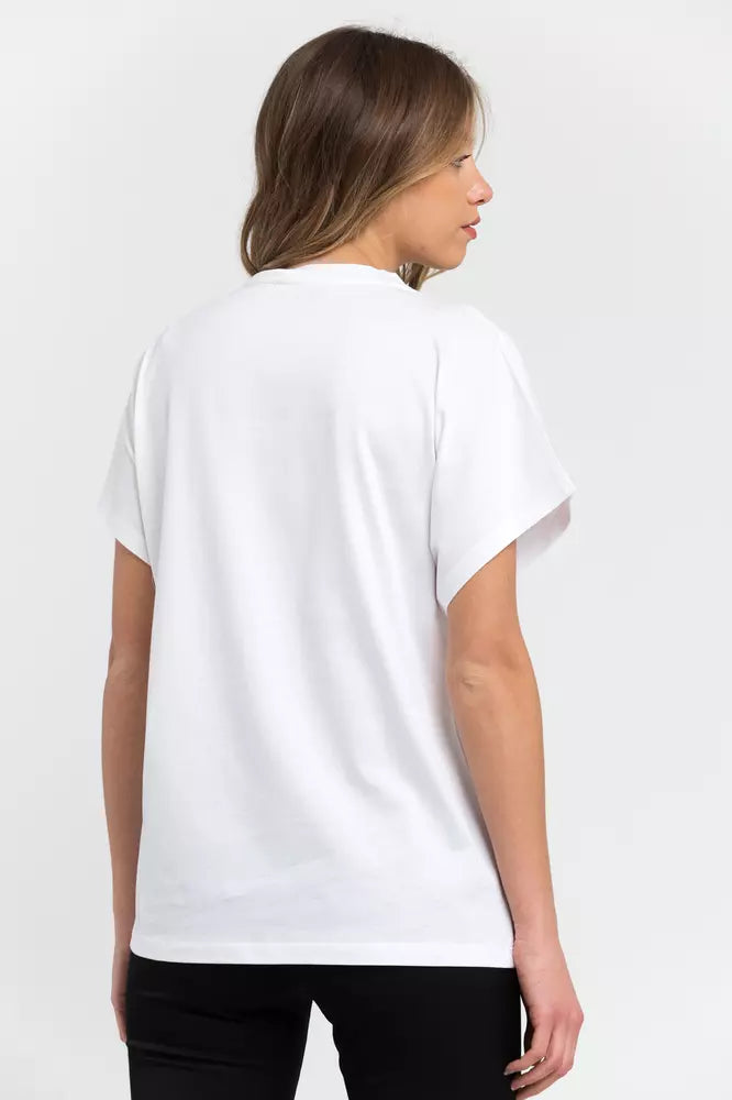 Trussardi White Cotton Women T-Shirt