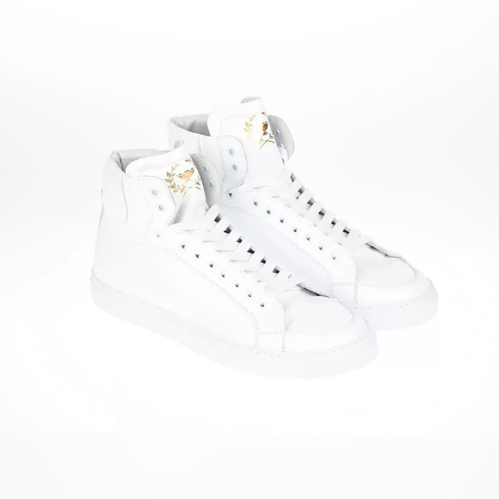 Pantofola D'Oro White Leather Men Sneaker