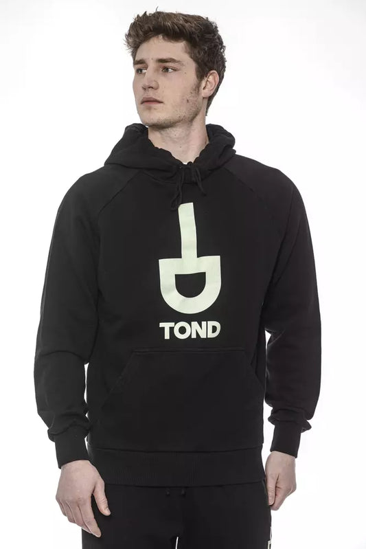 Tond Black Cotton Men Sweatshirt