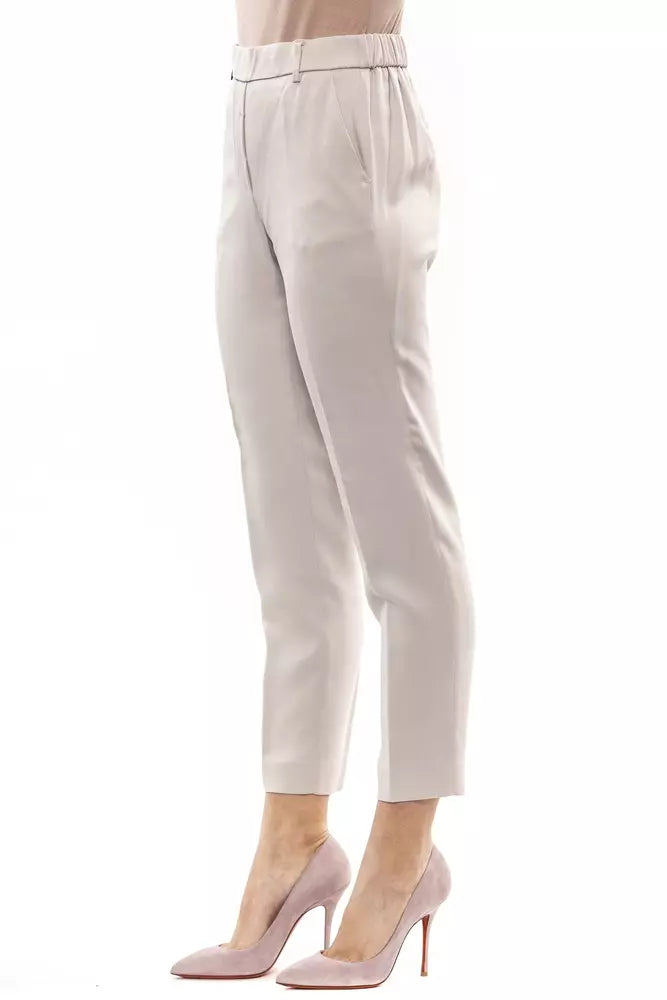 Peserico Beige Viscose Women Pant