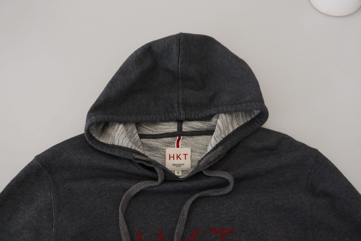 Hackett Elegant Gray Cotton Hooded Pullover Sweater