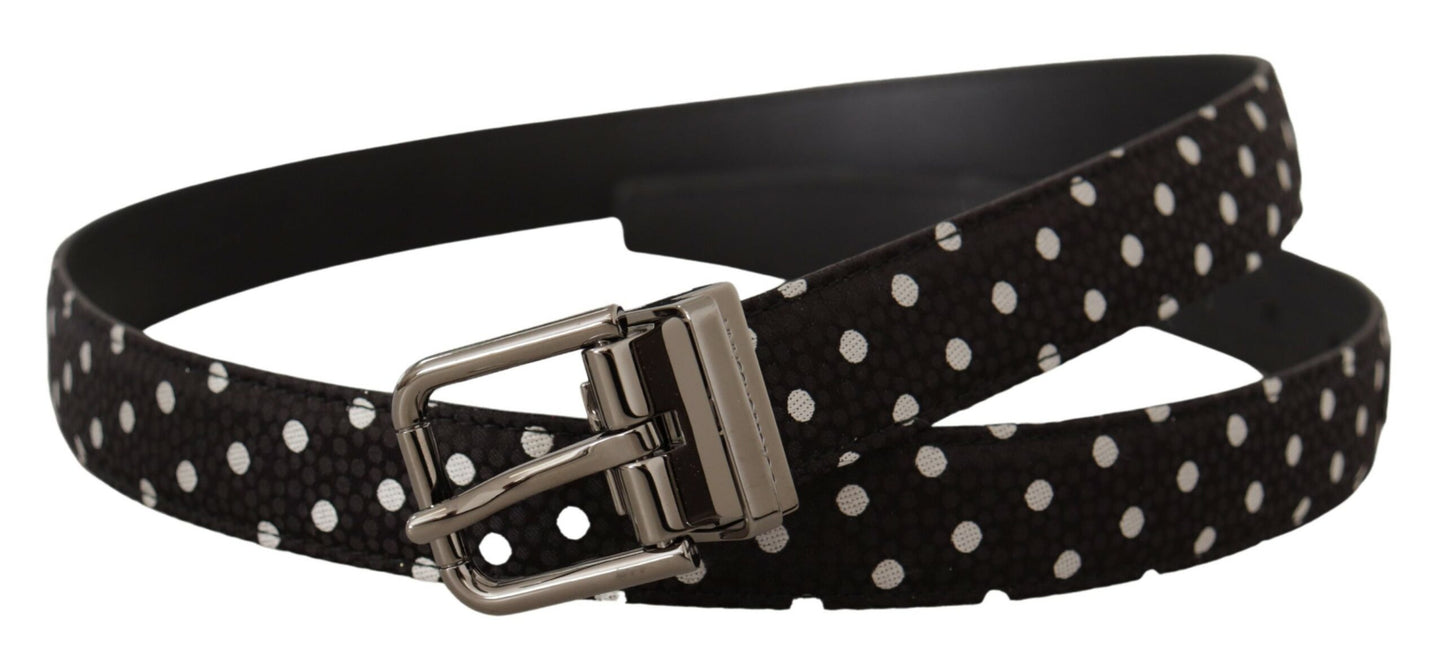 Dolce & Gabbana Chic Polka Dot Leather Belt