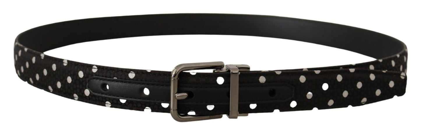 Dolce & Gabbana Chic Polka Dot Leather Belt