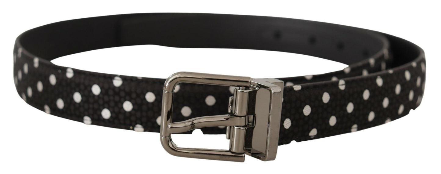 Dolce & Gabbana Chic Polka Dot Leather Belt