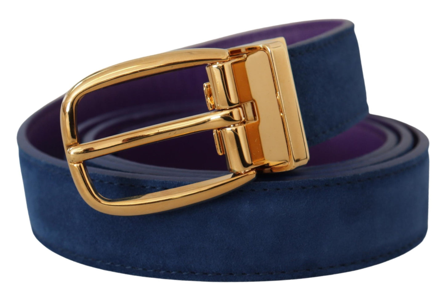 Dolce & Gabbana Elegant Suede Leather Belt in Blue