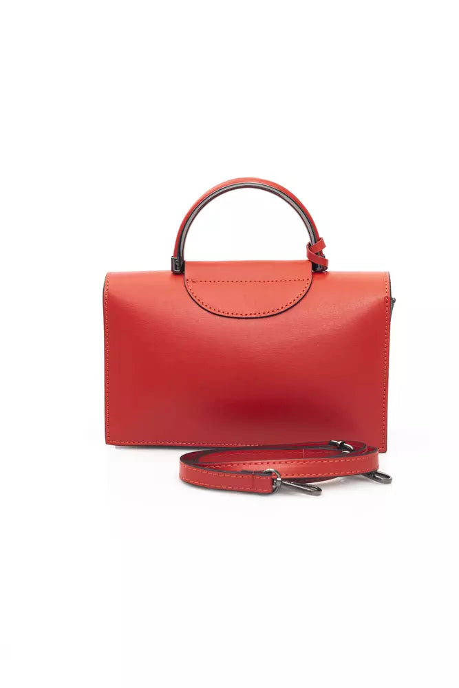 Baldinini Trend Red Leather Women Handbag