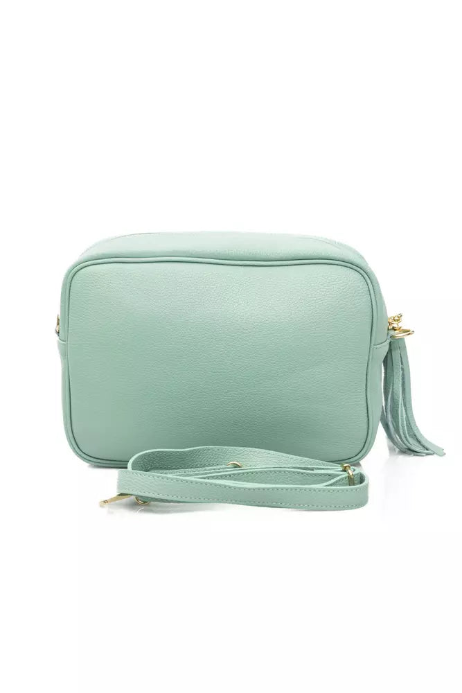 Baldinini Trend Green Leather Women Shoulder Bag